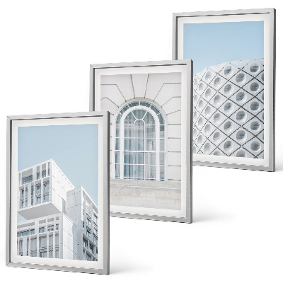 Conjunto de quadros para sala de estar geometria da arquitetura moderna