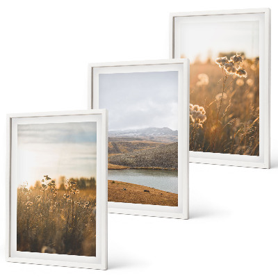 Composição de quadros moderna Paisagens, prados, montanhas, lago