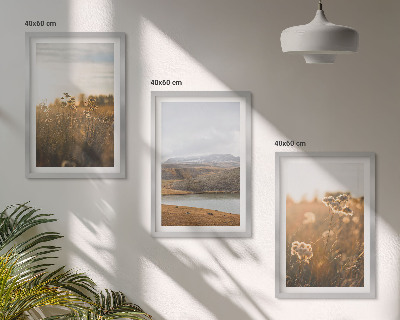 Composição de quadros moderna Paisagens, prados, montanhas, lago
