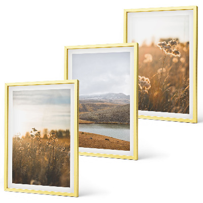 Composição de quadros moderna Paisagens, prados, montanhas, lago