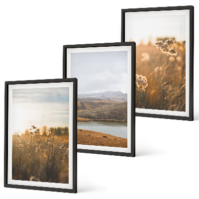 Composição de quadros moderna Paisagens, prados, montanhas, lago