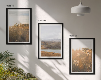 Composição de quadros moderna Paisagens, prados, montanhas, lago