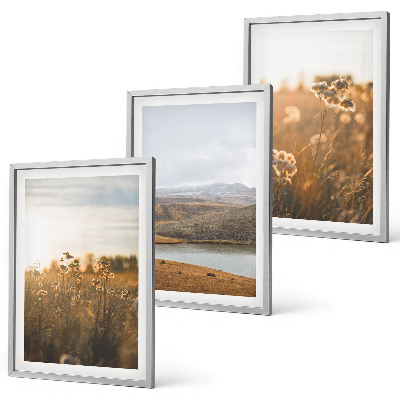 Composição de quadros moderna Paisagens, prados, montanhas, lago