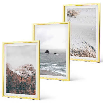 Composição de quadros moderna Montanhas, nuvens, mar, areia, natureza
