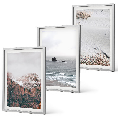 Composição de quadros moderna Montanhas, nuvens, mar, areia, natureza