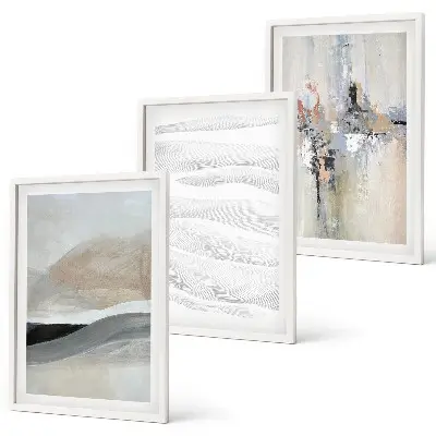 Composição de quadros moderna com padrões abstratos da Terra