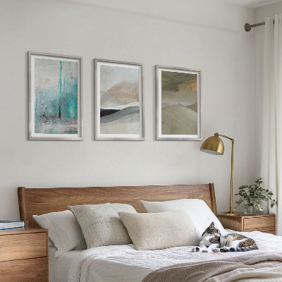 Conjunto de quadros para sala de estar Decorações abstratas pintadas