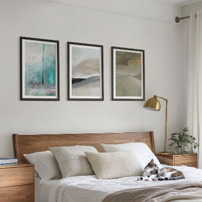 Conjunto de quadros para sala de estar Decorações abstratas pintadas