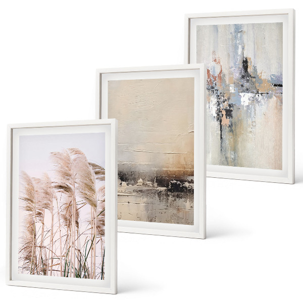 Composição de quadros moderna Padrões abstratos de vegetação