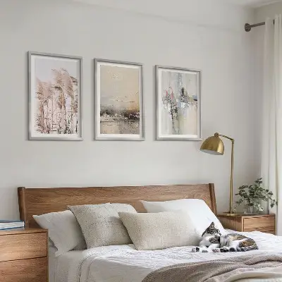 Composição de quadros moderna com padrões abstratos de vegetação