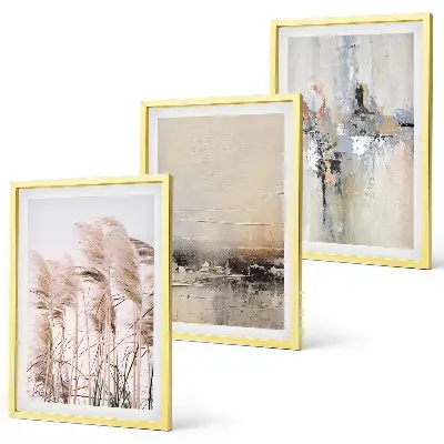 Composição de quadros moderna com padrões abstratos de vegetação