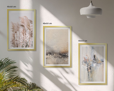 Composição de quadros moderna Padrões abstratos de vegetação