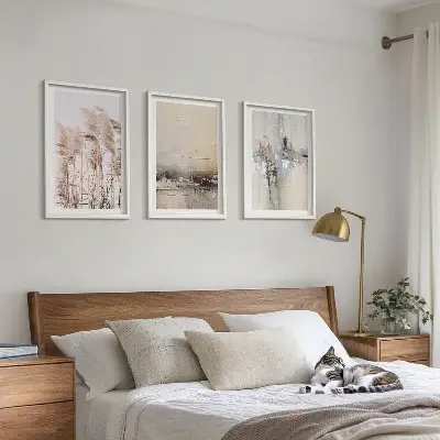 Composição de quadros moderna com padrões abstratos de vegetação