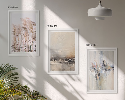 Composição de quadros moderna Padrões abstratos de vegetação