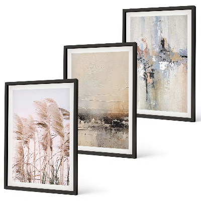 Composição de quadros moderna Padrões abstratos de vegetação