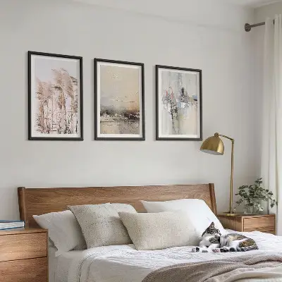 Composição de quadros moderna com padrões abstratos de vegetação