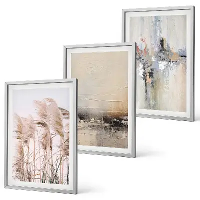 Composição de quadros moderna com padrões abstratos de vegetação