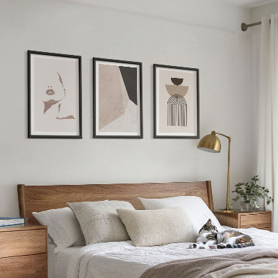 Composição de quadros moderna Formas abstratas de rosto