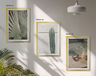 Conjunto de quadros para sala de estar Acessórios para plantas tropicais