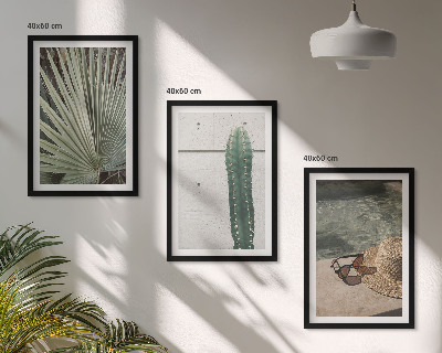 Conjunto de quadros para sala de estar Acessórios para plantas tropicais
