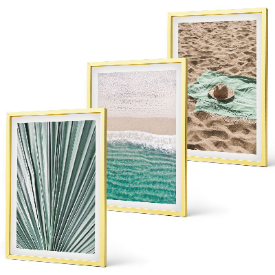 Composição de quadros moderna Vistas de férias para a praia e o mar