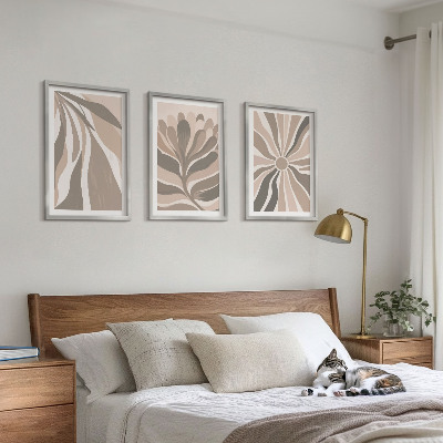 Composição de quadros moderna Padrões abstratos de plantas