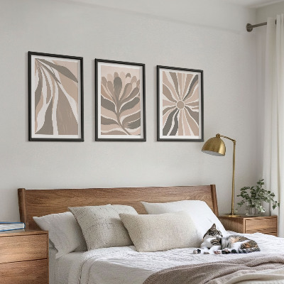 Composição de quadros moderna Padrões abstratos de plantas