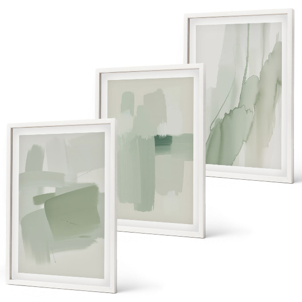 Composição de quadros moderna Padrões abstratos em aquarela