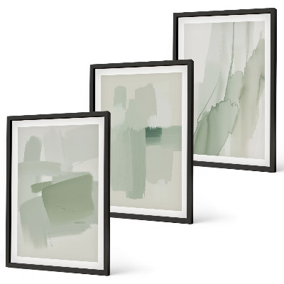 Composição de quadros moderna Padrões abstratos em aquarela