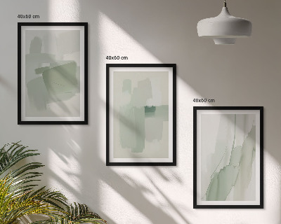 Composição de quadros moderna Padrões abstratos em aquarela