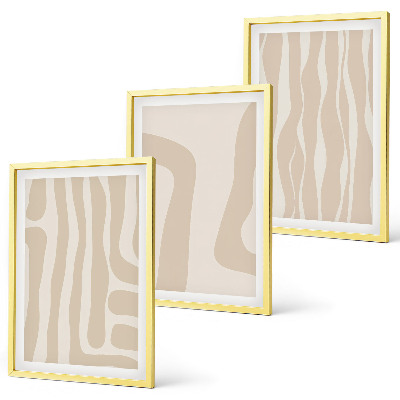 Conjunto de quadros para sala de estar Padrões boho abstratos