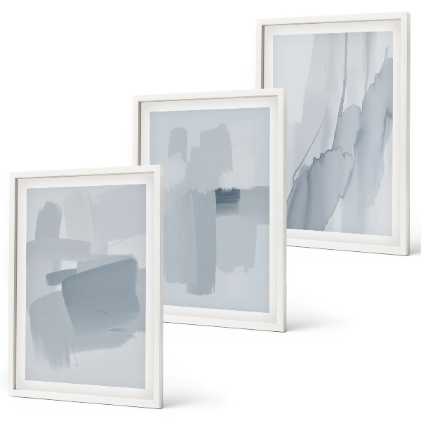 Conjunto de quadros para sala de estar Arte abstrata em aquarela