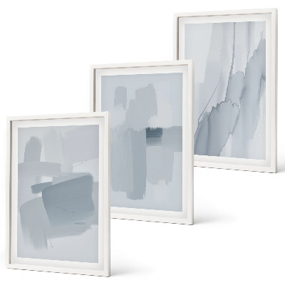 Conjunto de quadros para sala de estar Arte abstrata em aquarela