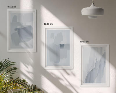 Conjunto de quadros para sala de estar Arte abstrata em aquarela