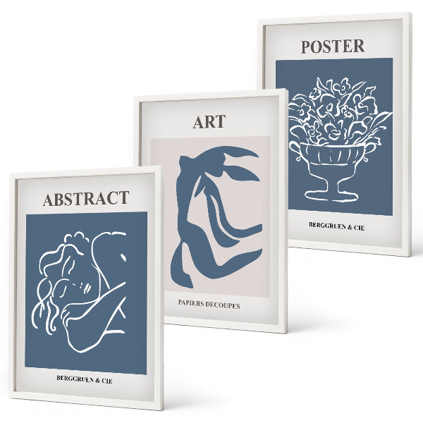 Composição de quadros moderna Os elegantes padrões abstratos de Matisse