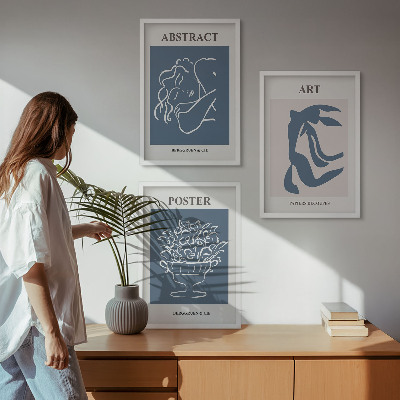 Composição de quadros moderna Os elegantes padrões abstratos de Matisse