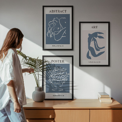 Composição de quadros moderna Os elegantes padrões abstratos de Matisse