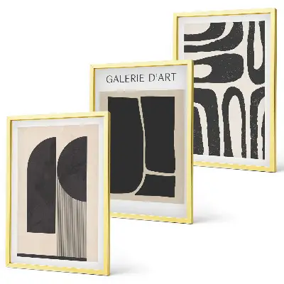 Composição de quadros moderna com pôsteres abstratos minimalistas