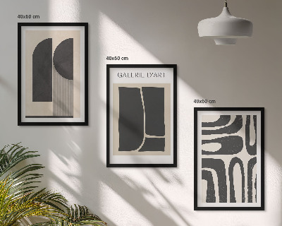 Composição de quadros moderna Pôsteres abstratos minimalistas