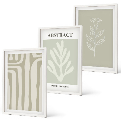 Composição de quadros moderna Padrões abstratos de plantas