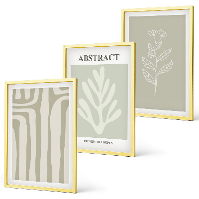 Composição de quadros moderna Padrões abstratos de plantas