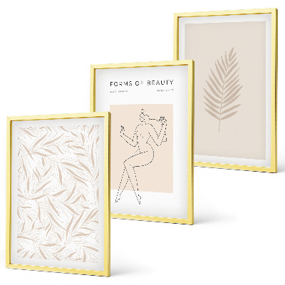 Composição de quadros moderna Motivos botânicos minimalistas
