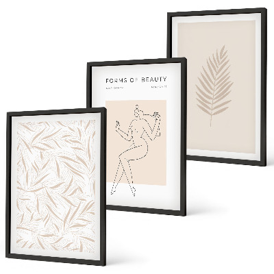 Composição de quadros moderna Motivos botânicos minimalistas