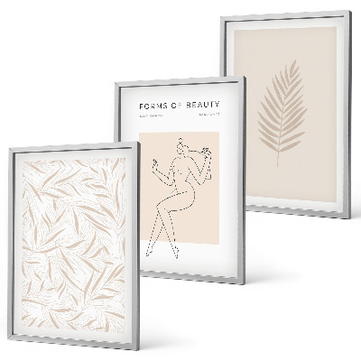 Composição de quadros moderna Motivos botânicos minimalistas