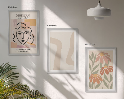 Composição de quadros moderna mulher abstrata moderna