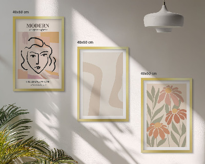 Composição de quadros moderna mulher abstrata moderna