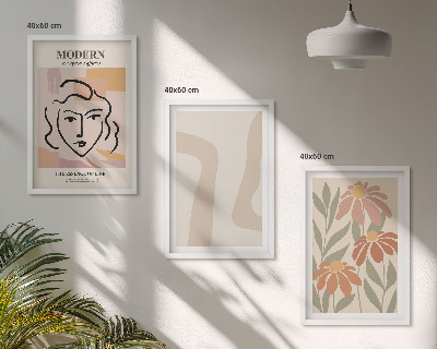 Composição de quadros moderna mulher abstrata moderna
