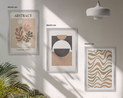 Composição de quadros moderna Padrões de formas abstratas