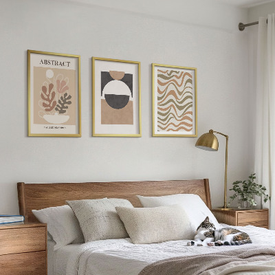 Composição de quadros moderna Padrões de formas abstratas