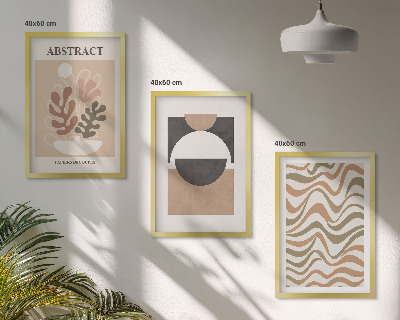 Composição de quadros moderna Padrões de formas abstratas
